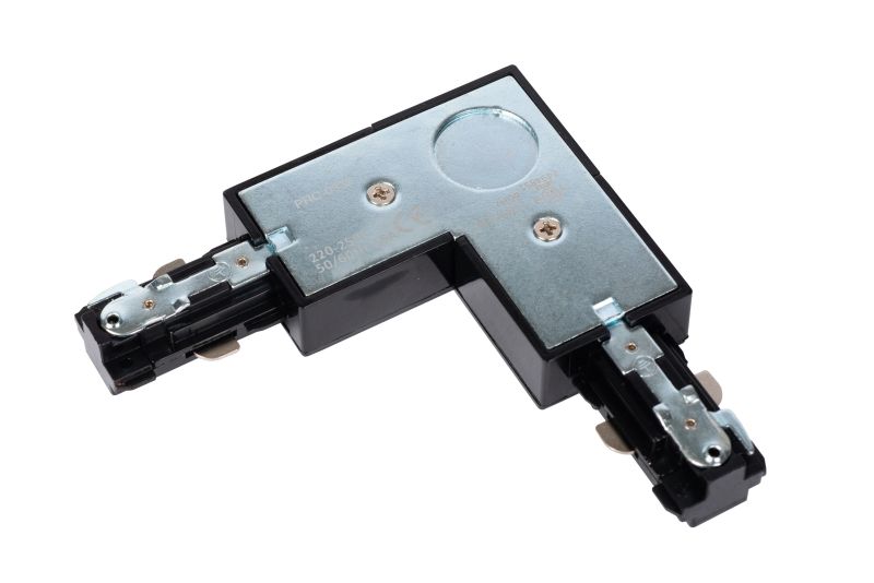 Lucide TRACK L-konektor - 1-okruhový systém osvetlenia koľaje - pravý - čierny (predĺženie)